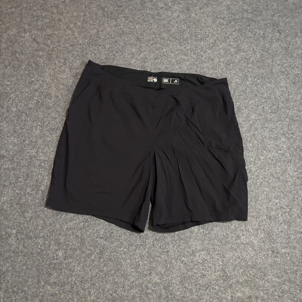 Mountain Hardwear Shorts Women's 2X Hiking Stretch Zip Pockets Black